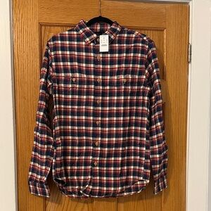 J. Crew Red and Blue Plaid Casual Shirt